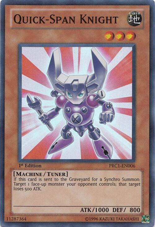 Quick-Span Knight PRC1-EN006 card from 2012 Premium Collection Tin