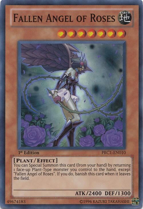 Fallen Angel of Roses PRC1-EN010 card from 2012 Premium Collection Tin