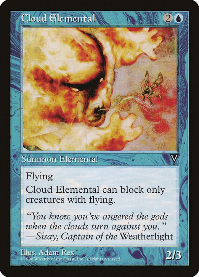 Cloud Elemental card from Visions