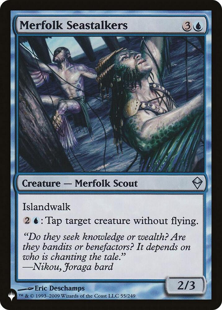 Merfolk Seastalkers 55/249 card from The List Reprints