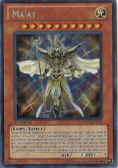 Ma'at PRC1-EN017 card from 2012 Premium Collection Tin