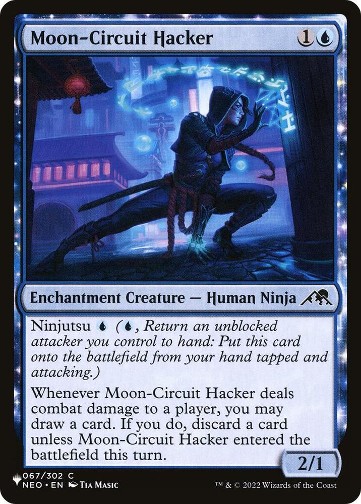 Moon-Circuit Hacker 067/302 card from The List Reprints