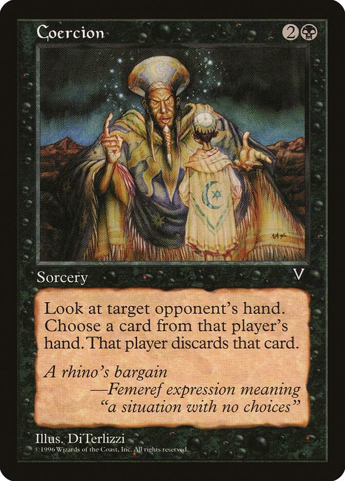 Coercion card from Visions