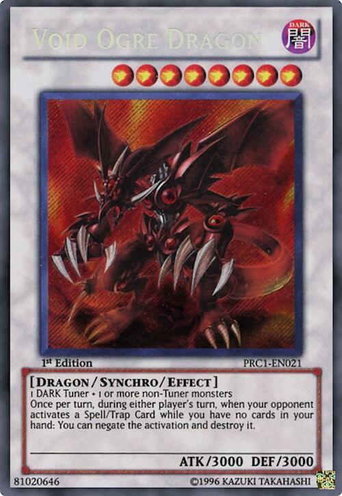 Void Ogre Dragon PRC1-EN021 card from 2012 Premium Collection Tin