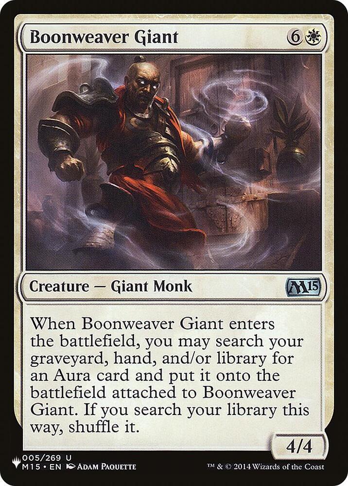 Boonweaver Giant 005/269 card from The List Reprints