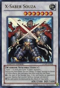 X-Saber Souza JUMP-EN058 card from Shonen Jump Magazine Promos