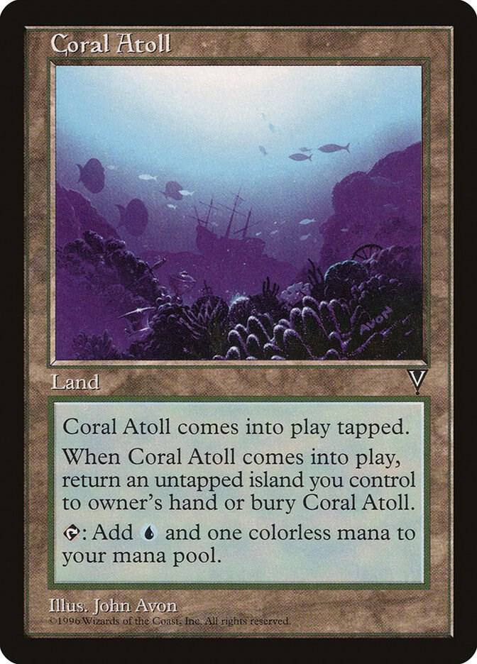 Coral Atoll card from Visions