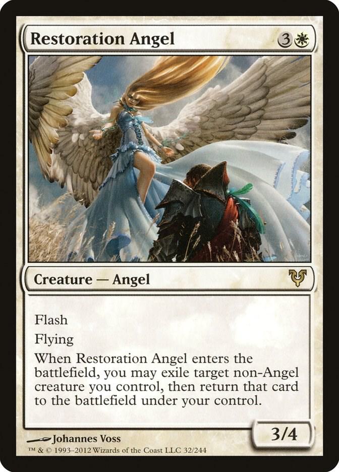 Restoration Angel 32 card from Avacyn Restored