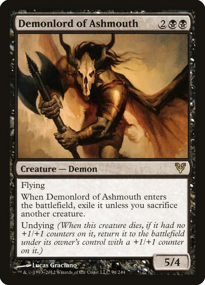 Demonlord of Ashmouth 96 card from Avacyn Restored