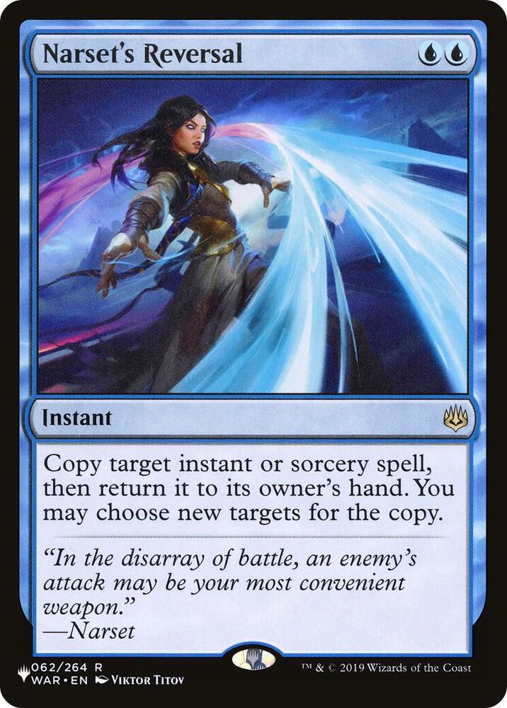 Narset's Reversal 062/264 card from The List Reprints