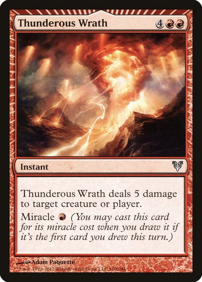 Thunderous Wrath 160 card from Avacyn Restored