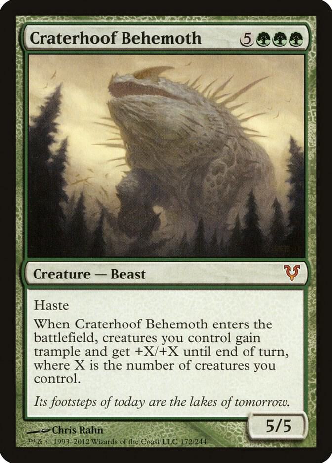 Craterhoof Behemoth 172 card from Avacyn Restored
