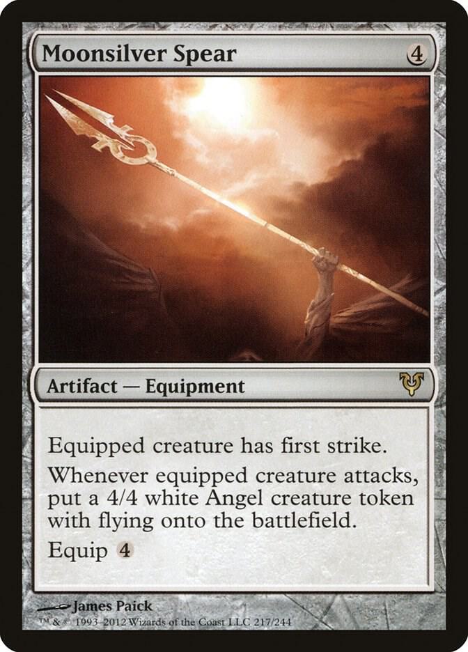 Moonsilver Spear 217 card from Avacyn Restored