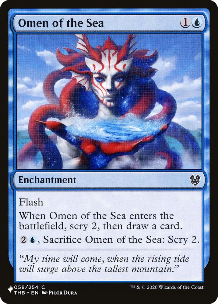 Omen of the Sea 058/254 card from The List Reprints