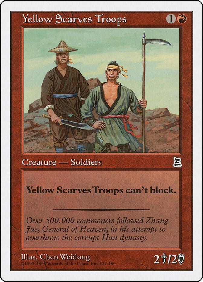 Yellow Scarves Troops 127 card from Portal Three Kingdoms