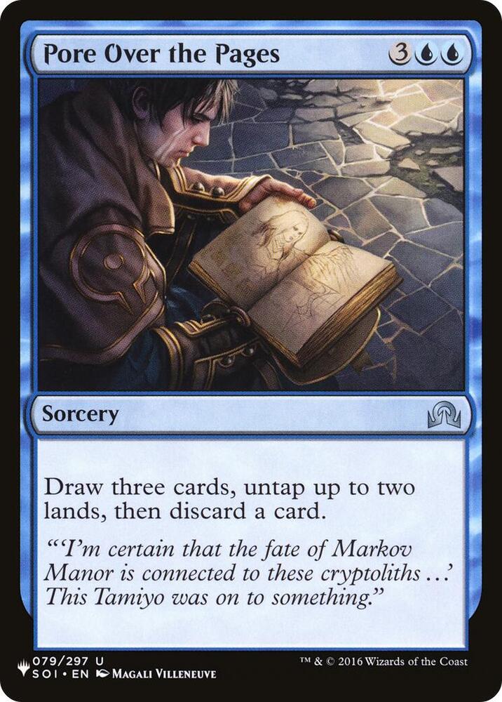 Pore Over the Pages 079/297 card from The List Reprints