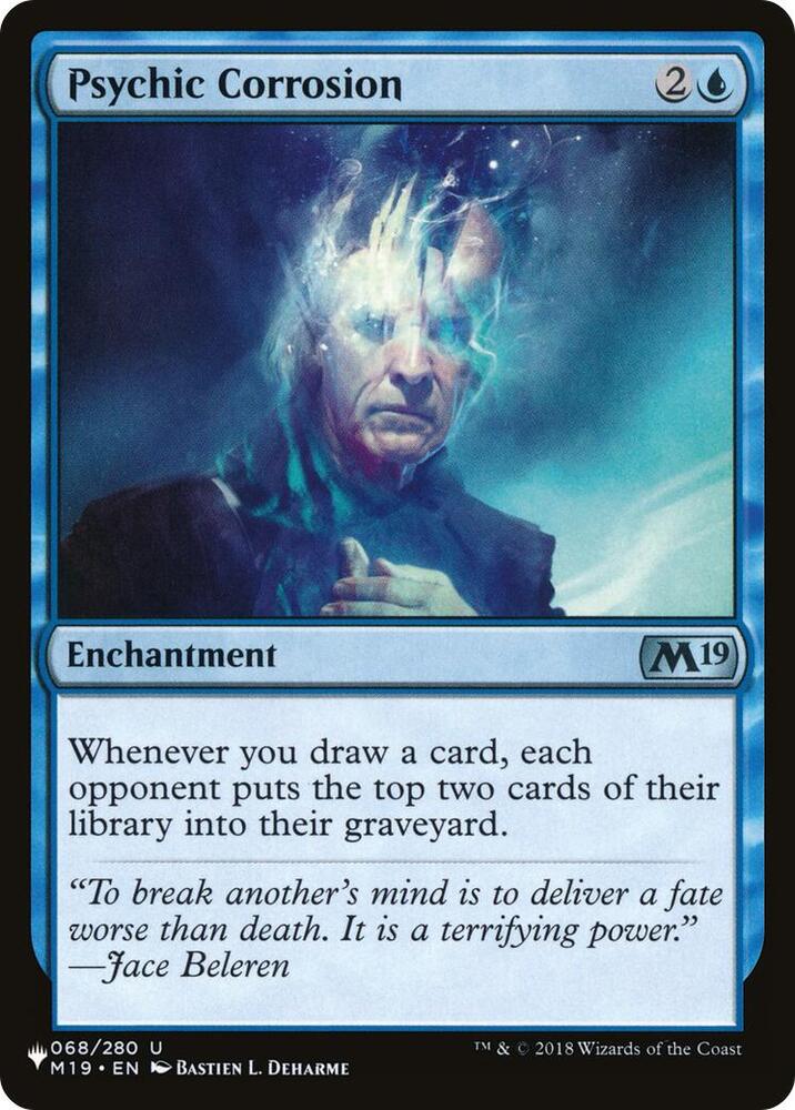 Psychic Corrosion 068/280 card from The List Reprints