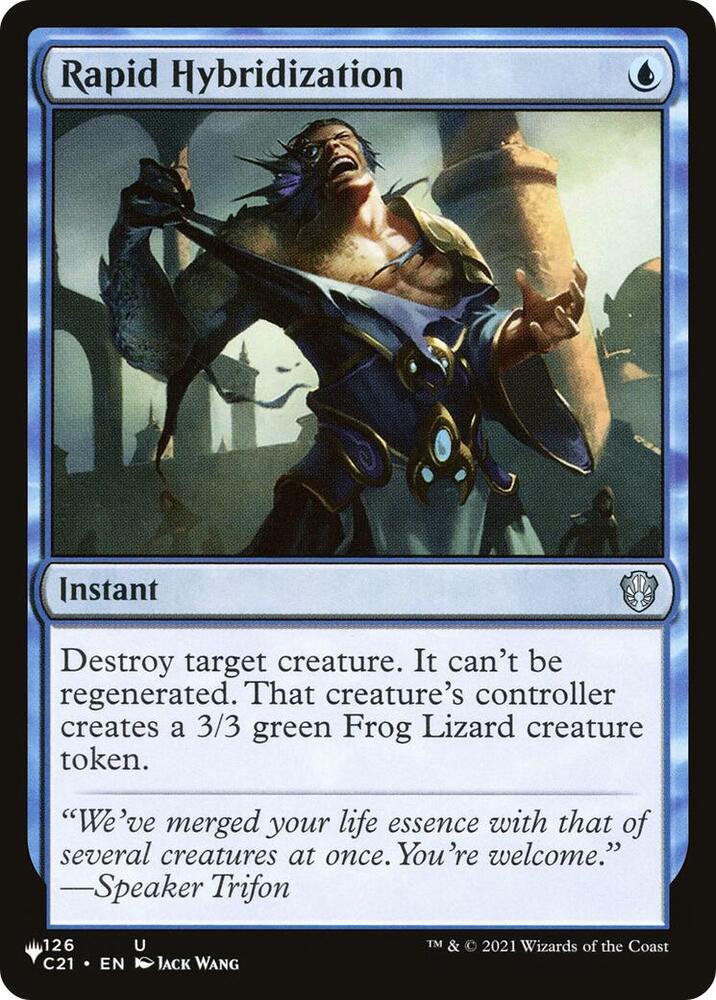 Rapid Hybridization 126/081 card from The List Reprints