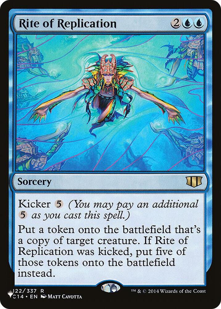 Rite of Replication (C14) 122/337 card from The List Reprints