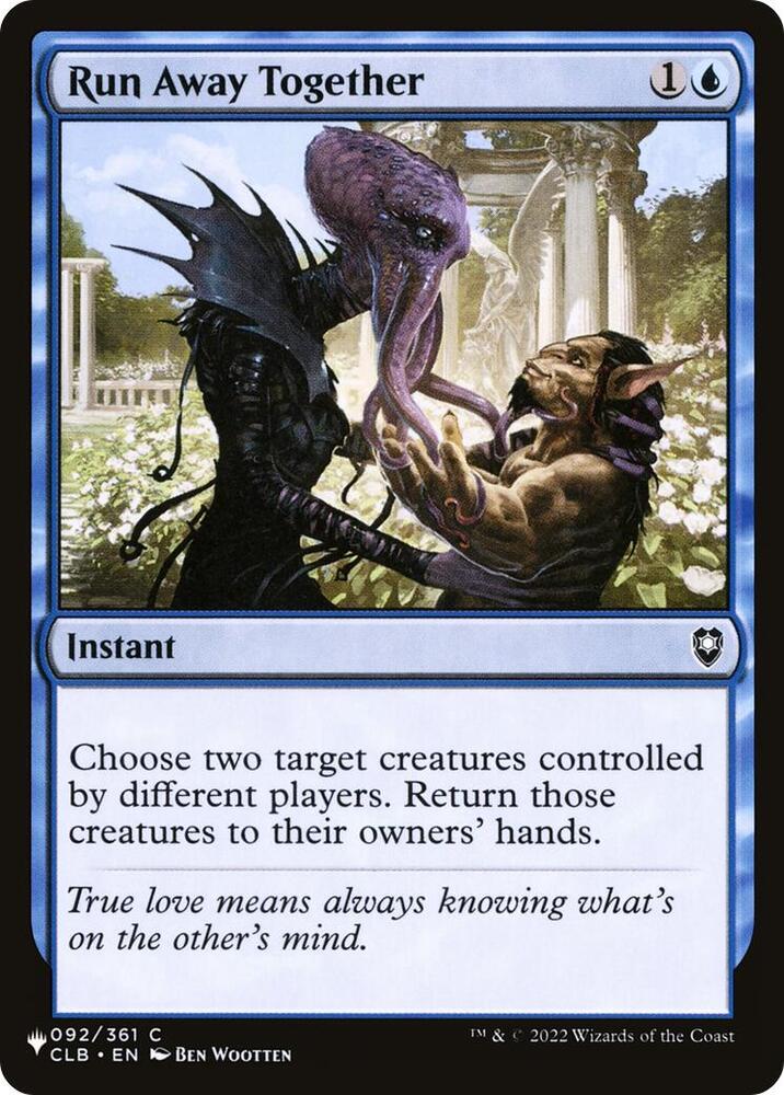 Run Away Together 092/361 card from The List Reprints