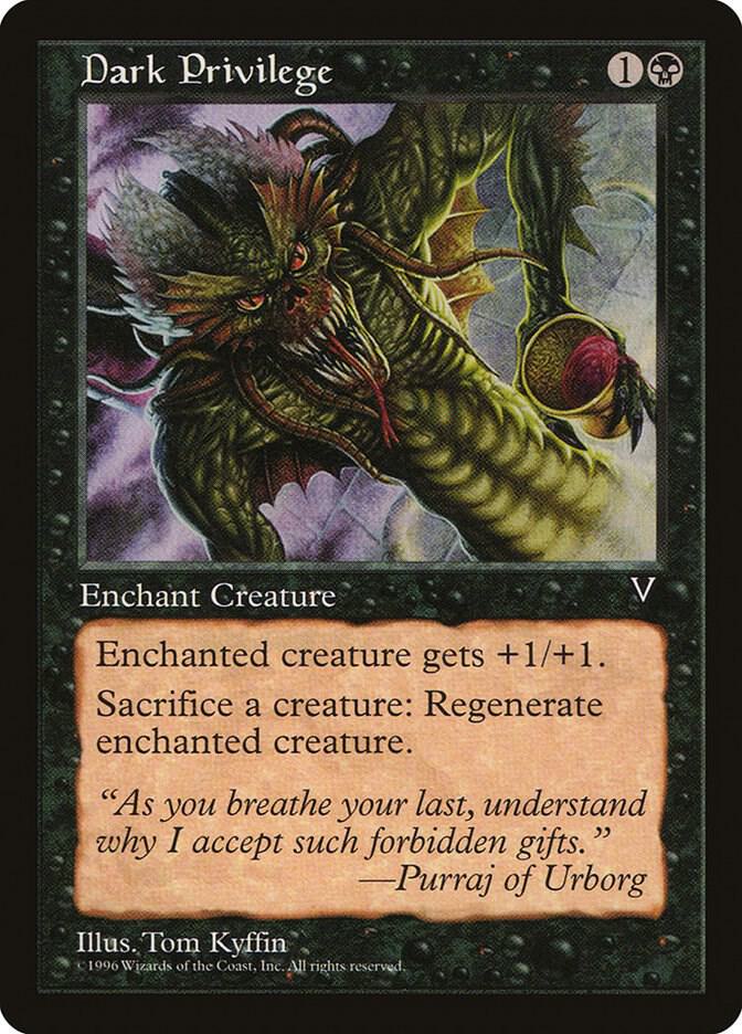 Dark Privilege card from Visions