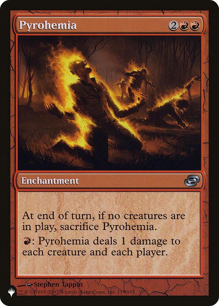 Pyrohemia 119/165 card from The List Reprints
