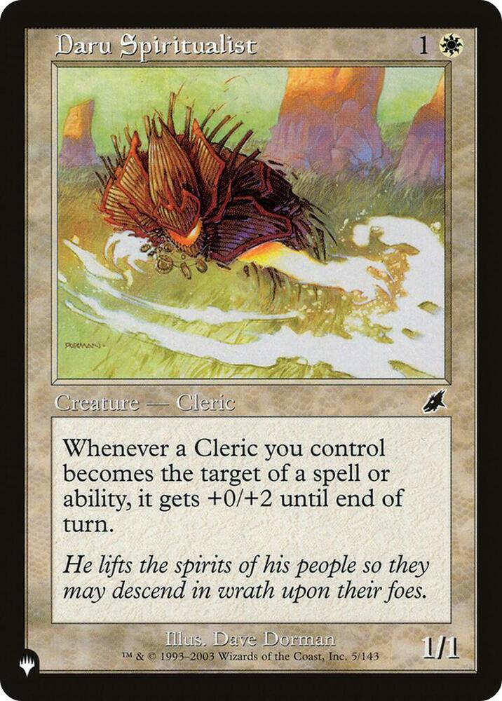 Daru Spiritualist 5/143 card from The List Reprints