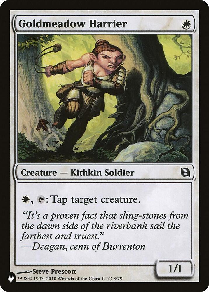 Goldmeadow Harrier 3/79 card from The List Reprints