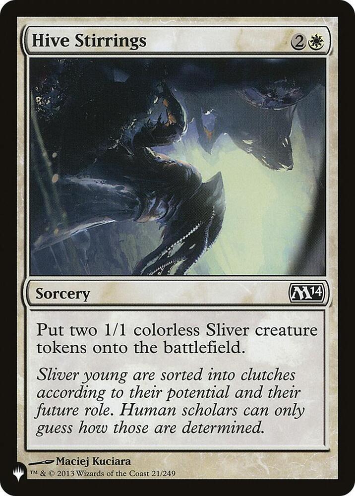 Hive Stirrings 21/249 card from The List Reprints