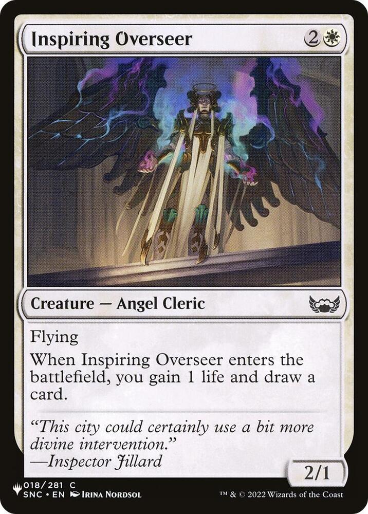 Inspiring Overseer 018/281 card from The List Reprints