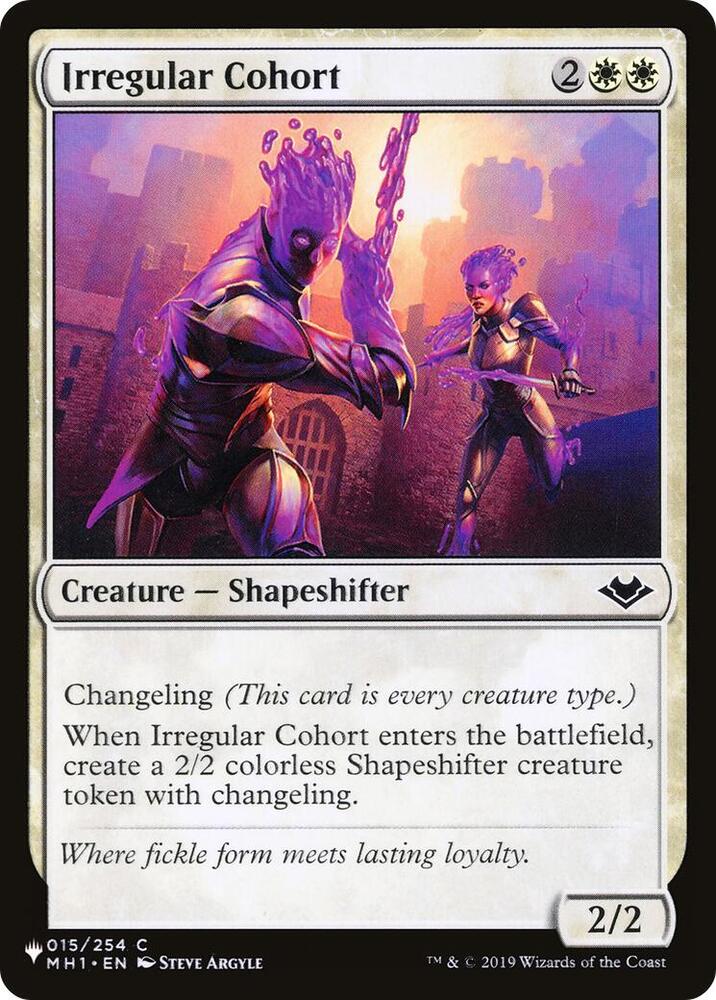 Irregular Cohort 015/254 card from The List Reprints