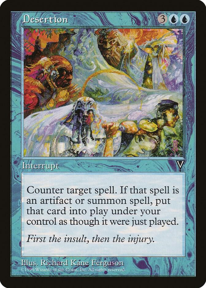 Desertion card from Visions