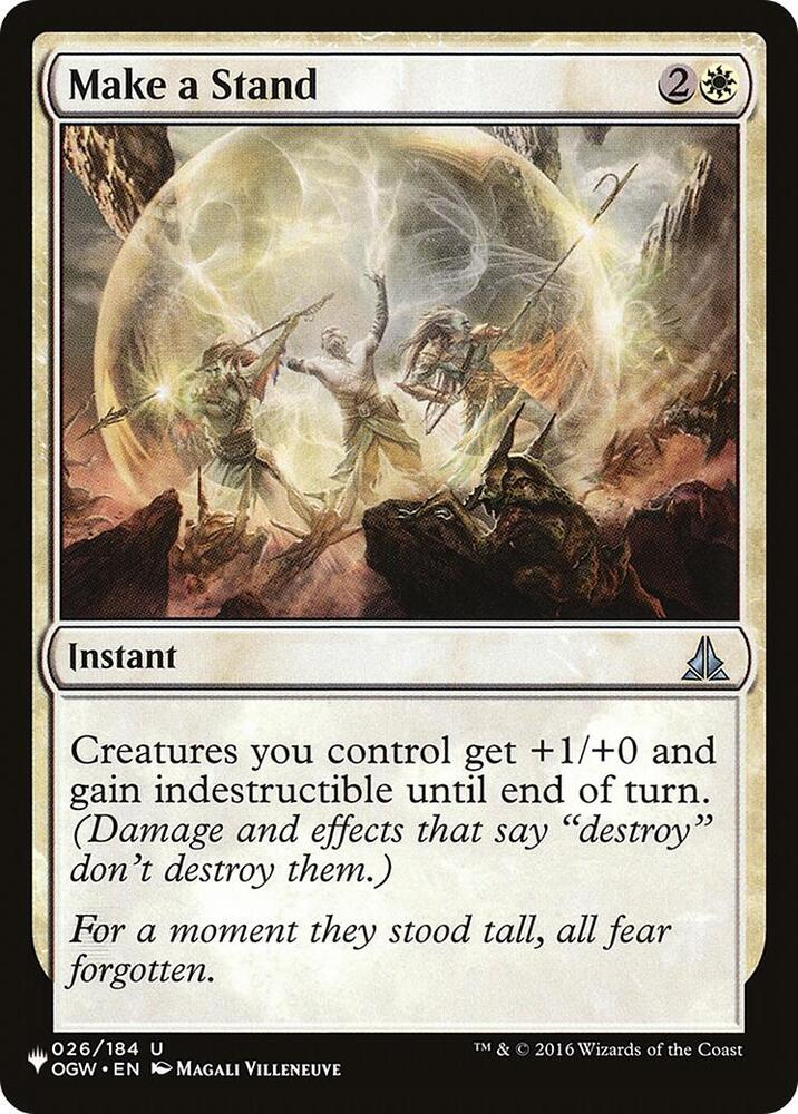 Make a Stand 026/184 card from The List Reprints