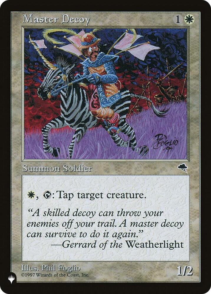 Master Decoy card from The List Reprints