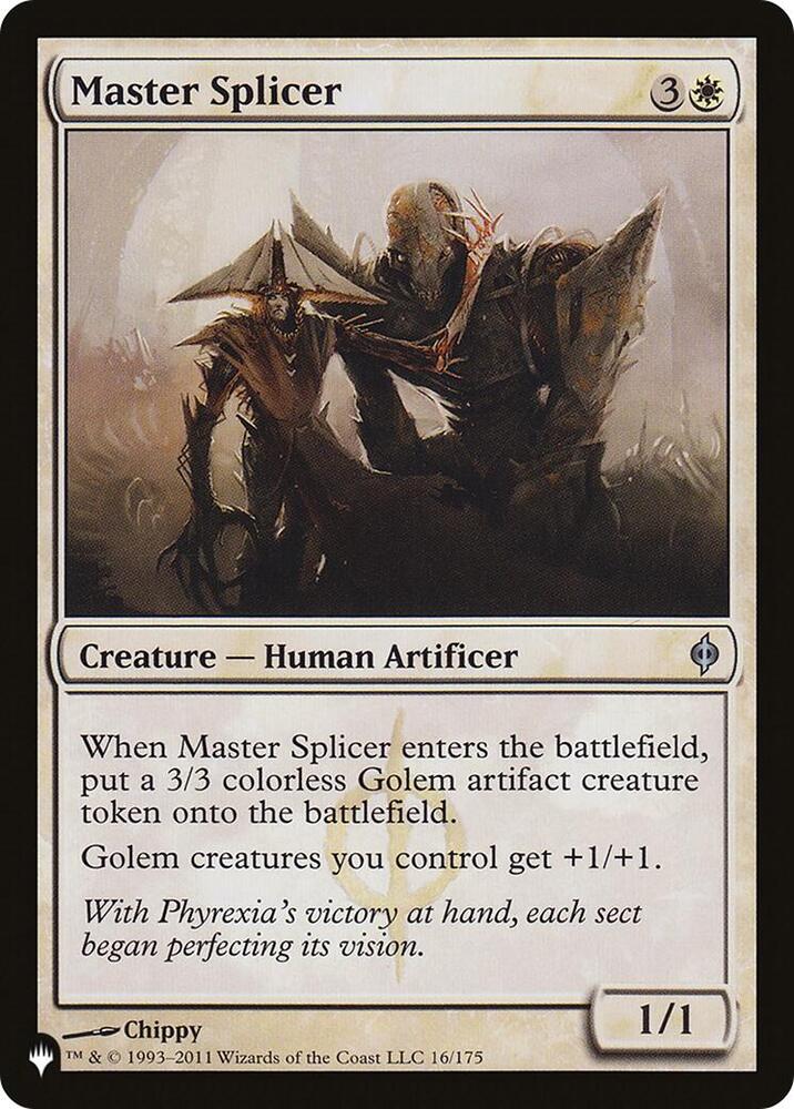 Master Splicer 16/175 card from The List Reprints