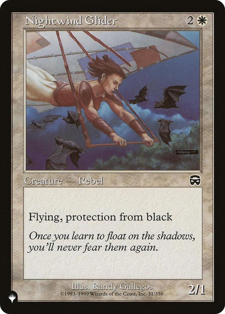 Nightwind Glider 31/350 card from The List Reprints
