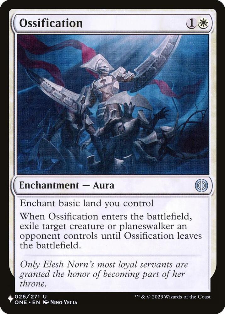 Ossification 026/271 card from The List Reprints