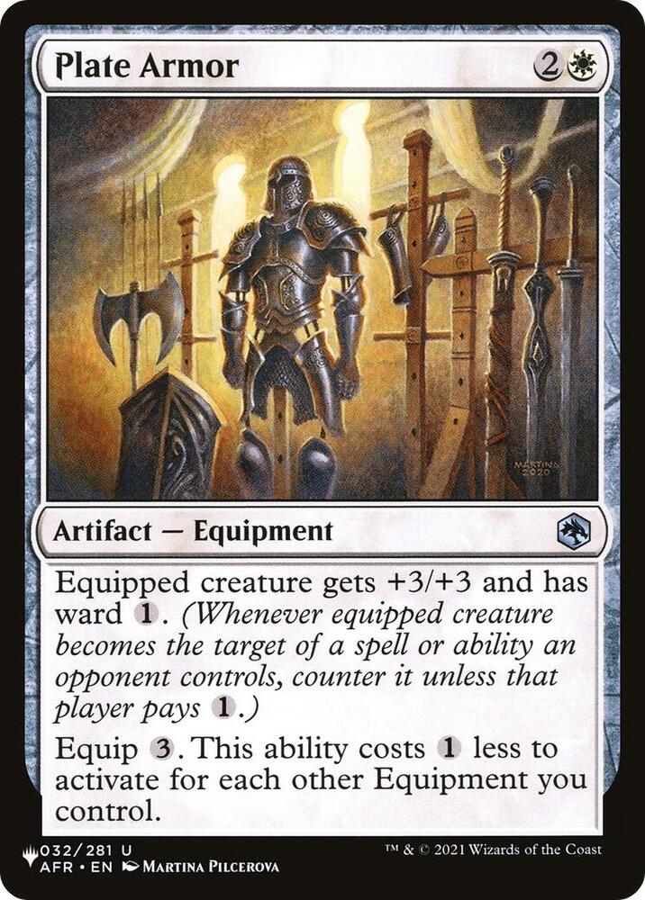 Plate Armor 032/281 card from The List Reprints