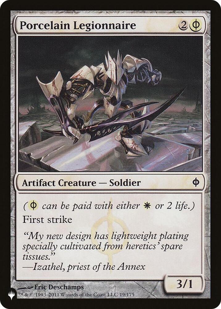 Porcelain Legionnaire 19/175 card from The List Reprints
