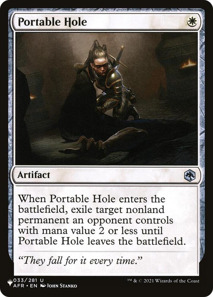 Portable Hole 033/281 card from The List Reprints