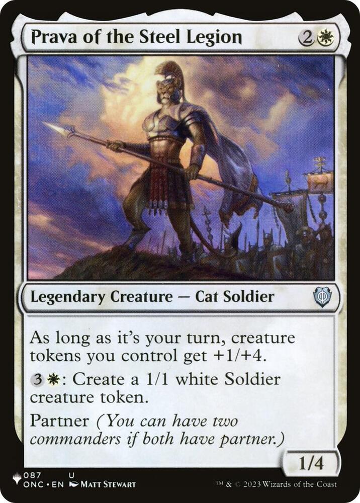 Prava of the Steel Legion 087/028 card from The List Reprints