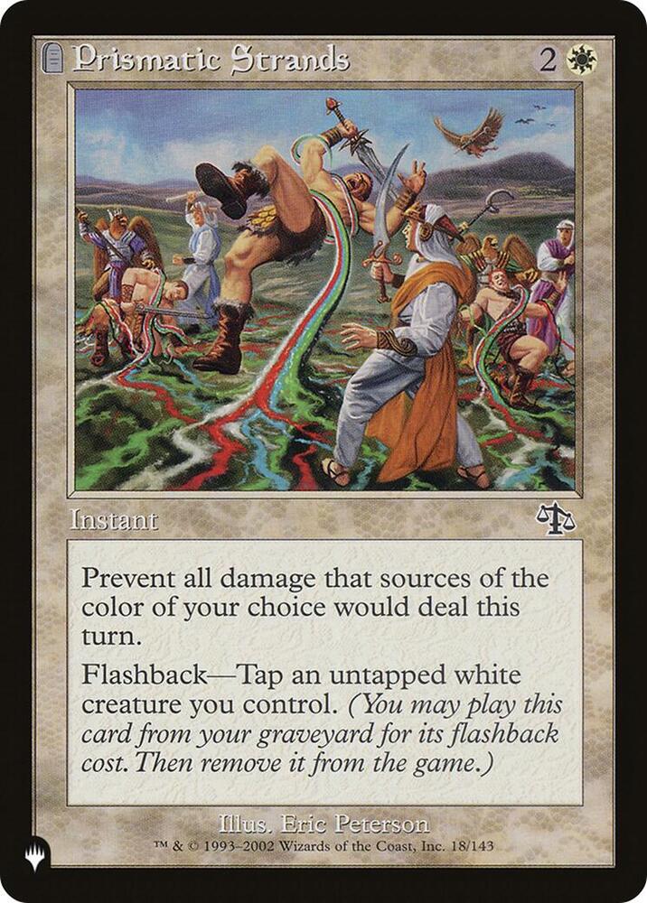 Prismatic Strands 18/143 card from The List Reprints