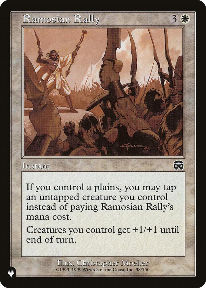 Ramosian Rally 38/350 card from The List Reprints