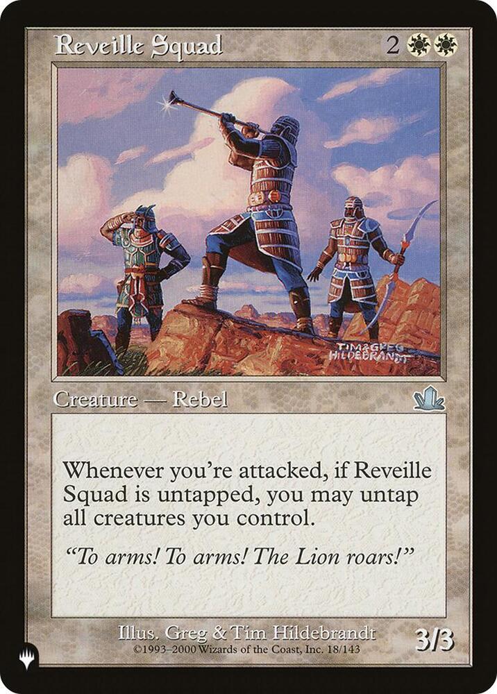 Reveille Squad 18/143 card from The List Reprints