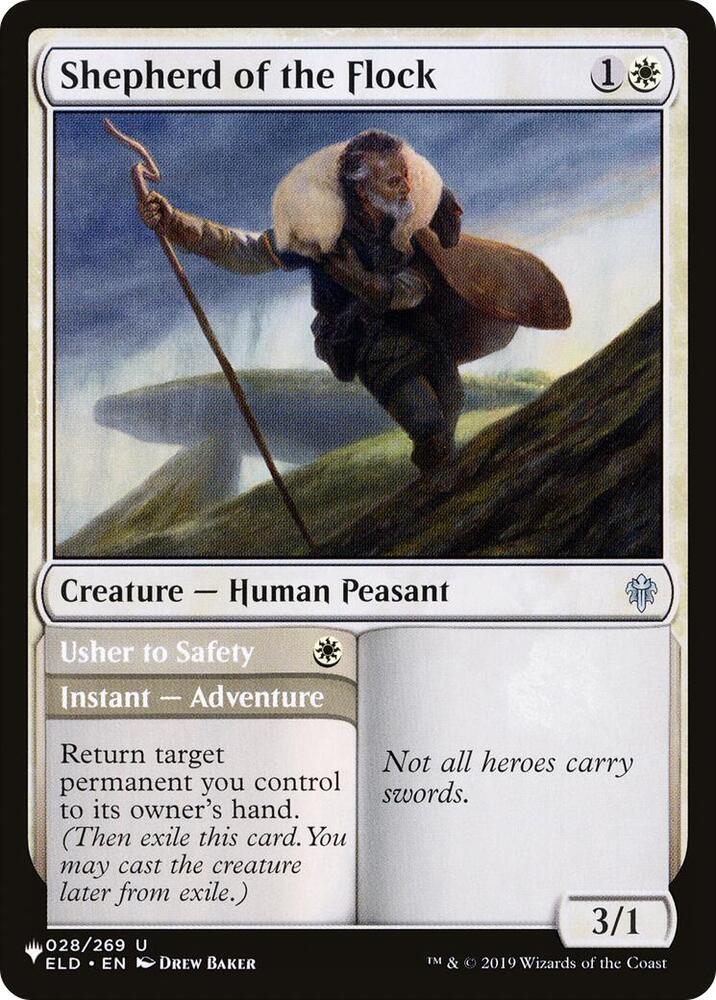 Shepherd of the Flock 028/269 card from The List Reprints