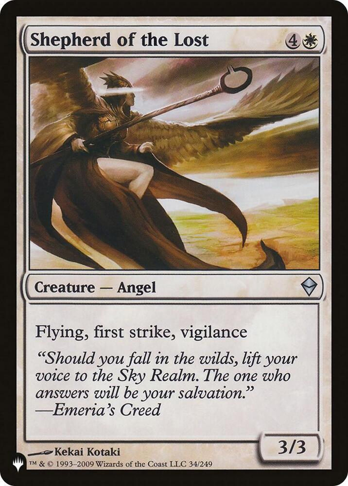 Shepherd of the Lost 34/249 card from The List Reprints