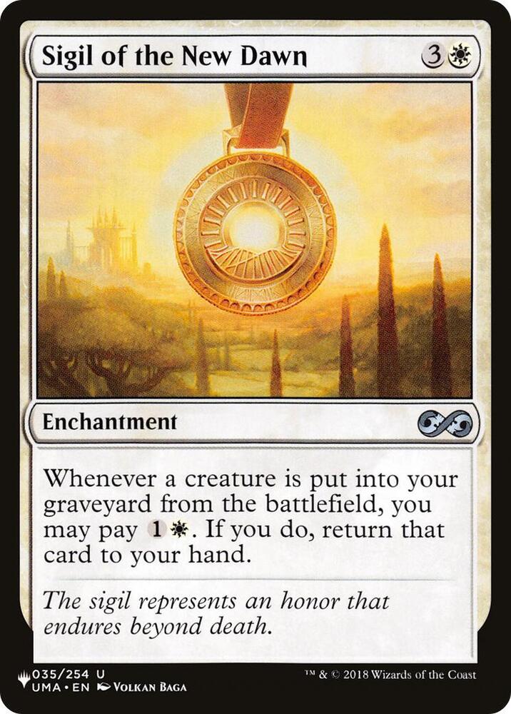 Sigil of the New Dawn 035/254 card from The List Reprints