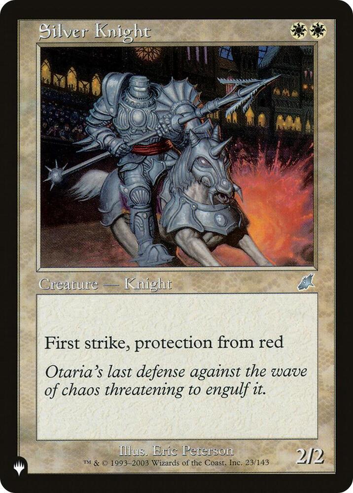 Silver Knight 23/143 card from The List Reprints