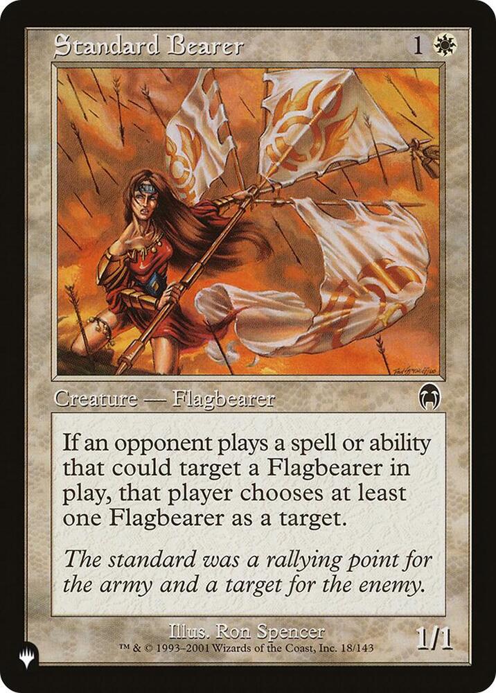 Standard Bearer 18/143 card from The List Reprints