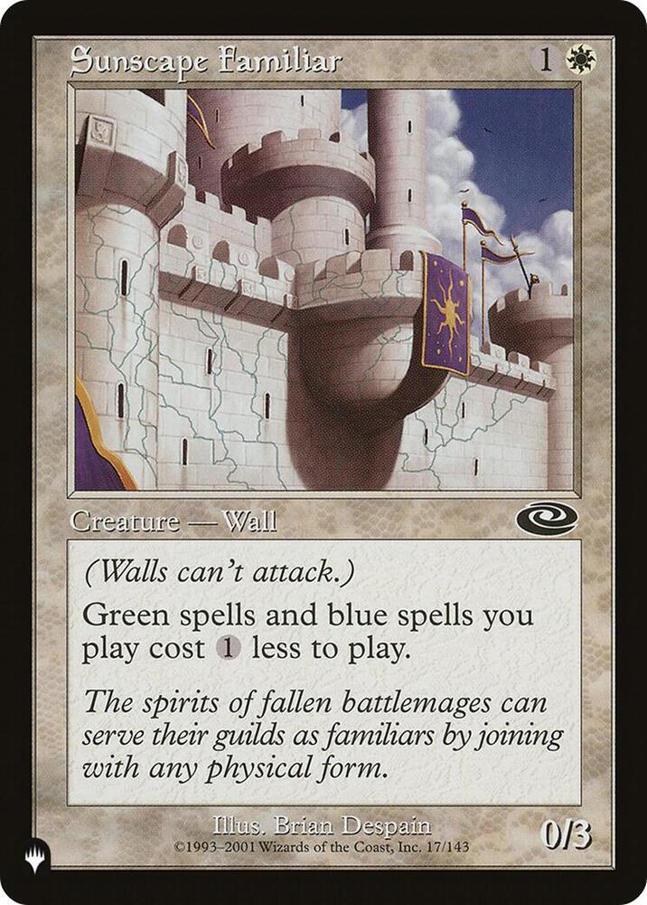 Sunscape Familiar 17/143 card from The List Reprints